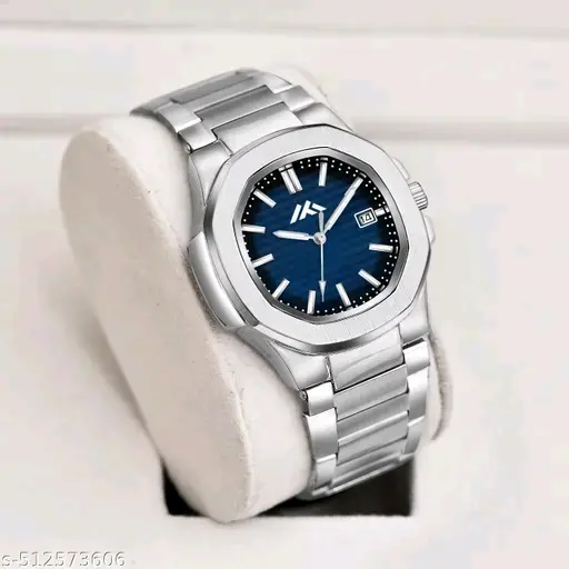 Premium Analog stainless steel Hand Watch casual blue colour dial